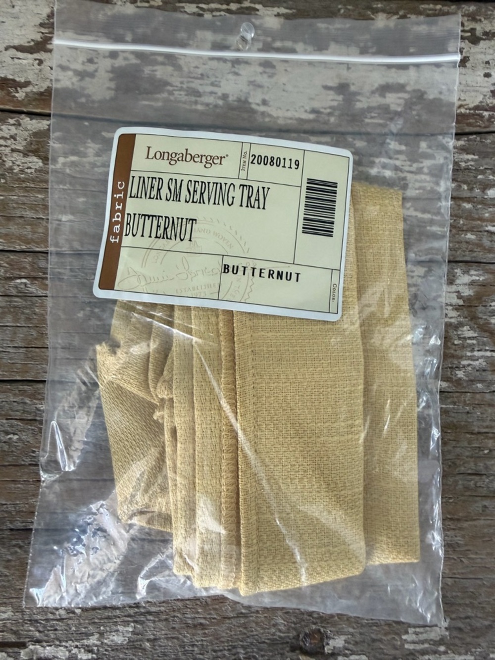Longaberger Small Serving Tray Fabric Liner